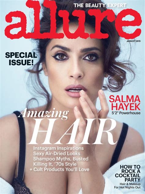 salma hayek allure 2015 look makeup